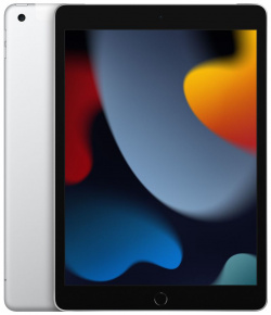 Планшет Apple iPad 2021 A2604 64Gb Wi Fi + Cellular (MK493ZP/A) серебристый MK493ZP/A 