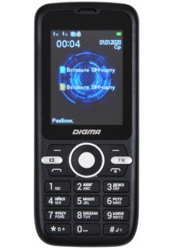 Мобильный телефон Digma B240 Linx 32Mb черный LT2058PM 