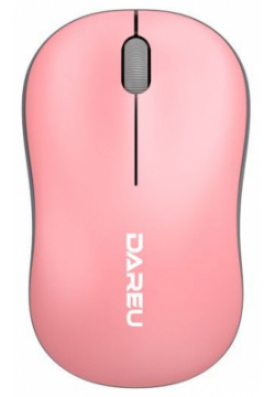 Мышь Dareu LM106G Pink Grey Беспроводная офисная