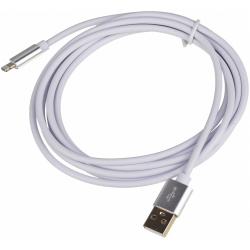 Кабель USB (m) Lightning 2м белый Noname 