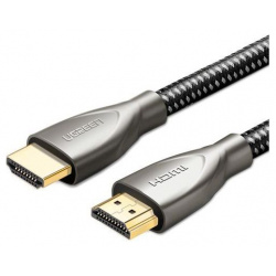 Кабель UGREEN HD131 (50109) HDMI 2 0 Male To Carbon Fiber Zinc Alloy Cable  3 м серый