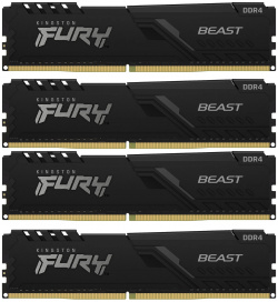 Оперативная память Kingston FURY Beast Black DDR4 128GB 3200MHz CL16 DIMM (KF432C16BBK4/128) KF432C16BBK4/128