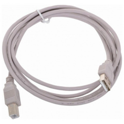 Кабель USB A(m) B(m) 1 8м серый Noname 30344 