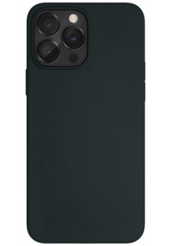 Чехол защитный VLP Silicone case для iPhone 14 ProMax  черный 1051044 Однотонный