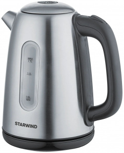 Чайник электрический Starwind SKS3210 1 7л  2200Вт серебристый (корпус: металл)