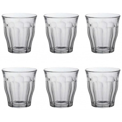 Набор стаканов французских PICARDIE прозрачные 6шт 250мл DURALEX 1027AB06D0111 