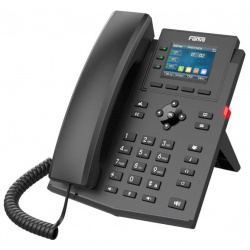Телефон IP Fanvil X303P черный X303/X303P — это экономичный SIP с