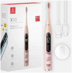 Электрическая зубная щетка Oclean X 10 (Розовый) 611071 Интеллектуальный дисплей
