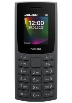 Мобильный телефон Nokia 106 TA 1564 DS CHARCOAL (1GF019BPA2C02) 