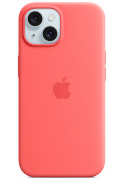 Чехол оригинальный Apple для Iphone 15 Silicone Case  Guava MT0V3