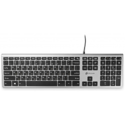 Клавиатура Oklick 890S серый/черный 1784239 