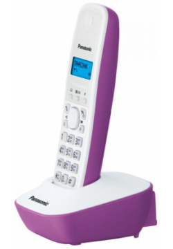 Радиотелефон Panasonic KX TG1611RUF фиолетовый/белый 