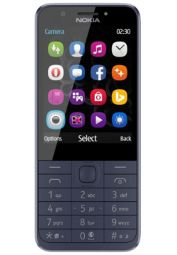 Мобильный телефон Nokia 230 DS Blue 16PCML01A02 Обеспечивает качественную связь