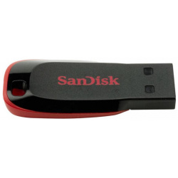 Флешка SanDisk Cruzer Blade 64Gb (SDCZ50 064G B35) USB2 0 черный/красный SDCZ50 B35 