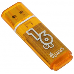 Флешка SmartBuy Glossy series USB 16GB Orange 