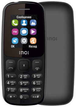 Мобильный телефон INOI 100 Black Приятный дизайн в стиле минимализма не только