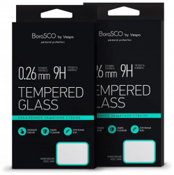 Защитное стекло BoraSCO Full Cover+Full Glue для Samsung Galaxy A10 (A105) Черная рамка 36639 