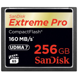 Карта памяти SanDisk Extreme Pro CF 160MB/s 256 GB VPG 65 UDMA 7 SDCFXPS 256G X46 