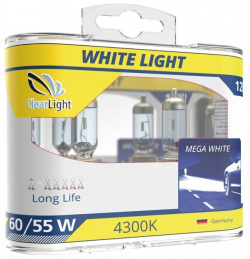 Лампа Clearlight H9 12V 65W WhiteLight (компл  2 шт ) MLH9WL