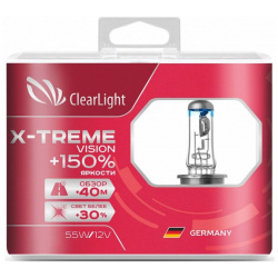 Лампа Clearlight H11 12V 55W X treme Vision +150% Light (компл  2 шт ) MLH11XTV150