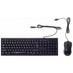 Набор клавиатура+мышь Oklick 620M черный 