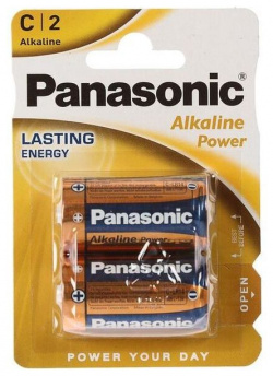 Батарейка Panasonic Alkaline Power C блистер 2шт 