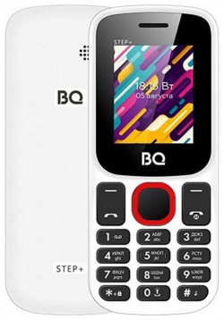 Мобильный телефон BQ 1848 STEP+ WHITE RED (2 SIM) Обеспечивает качественную