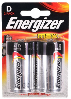Батарейка Energizer Max D блистер 2шт  7638900410457