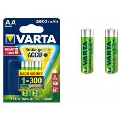 Аккумулятор VARTA AA 2600 mAh R2U (уп 2 шт) 05716101402 
