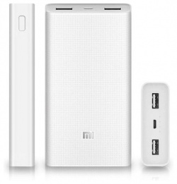 Внешний аккумулятор Xiaomi Mi Power Bank 3 Type C 20000mAh White PLM18ZM 