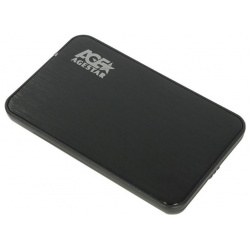 Внешний корпус для HDD/SSD AgeStar 3UB2A8 6G SATA III пластик/алюминий черный 2 5" (BLACK) 