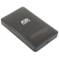 Внешний корпус для HDD/SSD AgeStar 31UBCP3C SATA пластик черный 2 5" 