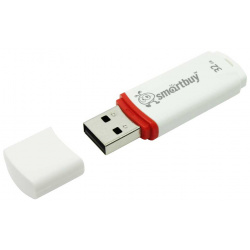 Флешка SmartBuy 32Gb Crown white USB 2 0 В дизайне  простота и
