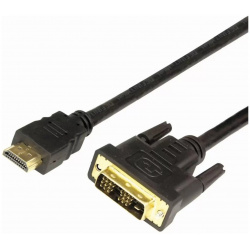 Кабель Rexant HDMI  DVI D 2m Gold 17 6304