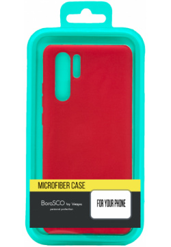 Чехол BoraSCO Microfiber Case для (A415) Galaxy A41 красный Удобный и эластичный