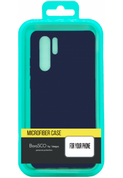 Чехол BoraSCO Microfiber Case для (A415) Galaxy A41 синий 