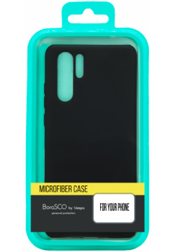 Чехол BoraSCO Microfiber Case для Samsung (A415) Galaxy A41 черный 
