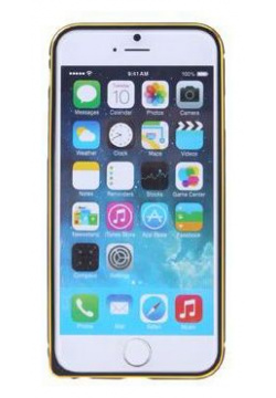 Чехол бампер Ainy для APPLE iPhone 6 Plus Black QC A014A Алюминиевый