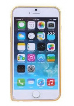 Чехол бампер Ainy для APPLE iPhone 6 Plus Gold QC A014L 