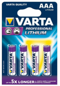 Батарейка Varta Ultra Lithium AAA блистер 4шт Продукты серии от