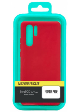 Чехол BoraSCO Microfiber Case для Honor 9X Lite красный Удобный и эластичный