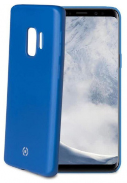 Чехол накладка Celly Soft Matt для Samsung Galaxy S9 синий SOFTMATT790BL 