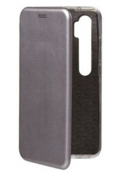 Чехол Innovation для Xiaomi Mi Note 10 Book Silicone Magnetic Silver 17053 