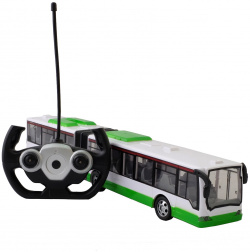 Автобус BUS G на РУ (свет) в коробке USB зарядное устройство регулировка колес 666 676A Noname 