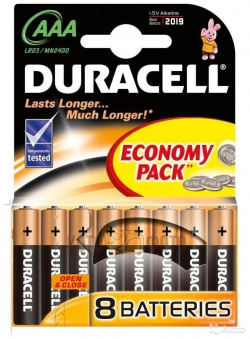 Батарейка Duracell LR03 8BL Basic AAA (8шт ) 