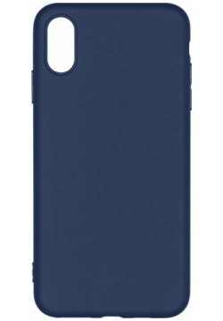 Клип кейс Alwio для Apple iPhone XS Max  soft touch тёмно синий ASTIXSMBL Гибкий