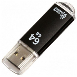 Флешка SmartBuy 64Gb V Cut Black USB 2 0 SB64GBVC K 