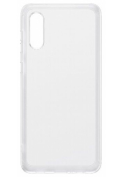 Чехол накладка Samsung Soft Clear Cover для Galaxy A02 EF QA022TTEGRU прозрачный 