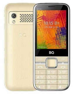 Мобильный телефон BQ 2838 ART XL+ GOLD (2 SIM) Обеспечивает качественную связь