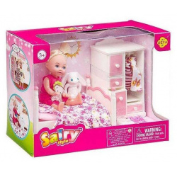 Кукла (11см) с набором мебели Детская комната в коробке 8392 Defa Lucy 